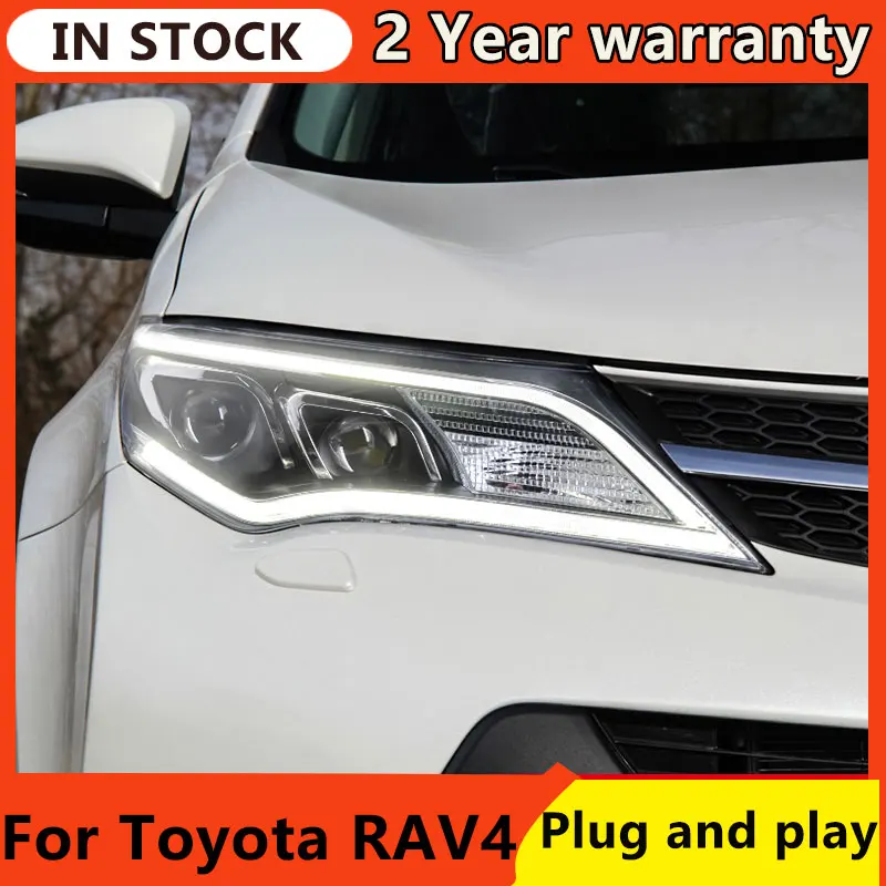 

Car Styling Head Lamp for Toyota RAV4 Headlights 2014-2016 RAV 4 LED Headlight DRL Hid Bi Xenon Auto Accessories