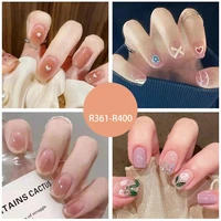 wear nail enhancement patches nail patches short removable nail patches finished powder blusher nail patches nails toys for girl