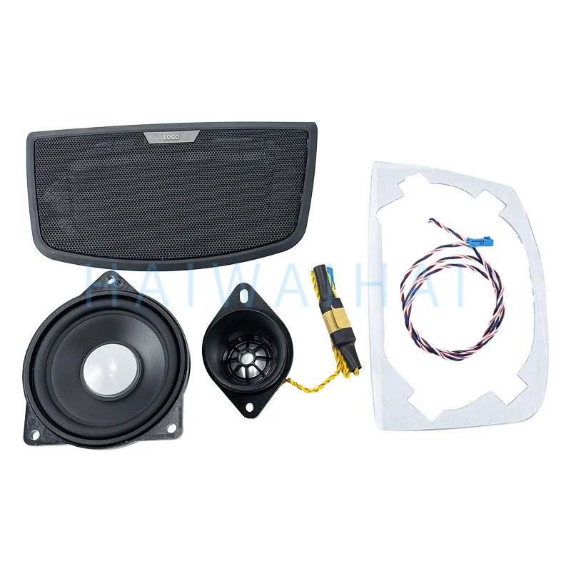 For BMW 3 4 Series F30 F31 F32 F34 3GT  Car Center Console Speaker Cover tweeters 4 inch midrange speaker dashboard loudspeaker