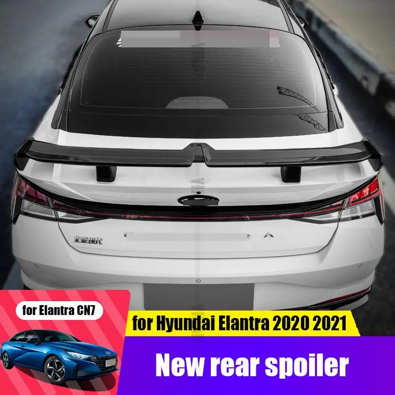Alerón trasero para coche, accesorio deportivo con personalidad, Material ABS, para Hyundai Elantra Avante CN7 2020 2021 2022