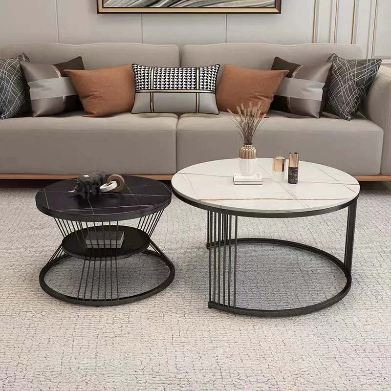 

Center Luxury Coffee Tables Living Room Round Nordic Design Table Middle Nesting Mesas De Centro Para Sala Home Furniture