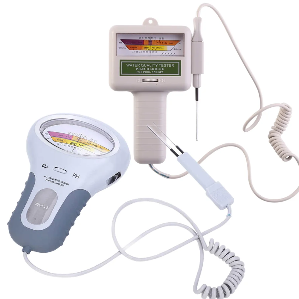 

PH&CL2 Meter Chlorine Testers Chlorine Flowmeter Meters Water Monitor Quality Analysis Measuring Tool For Pool Aquarium PC-101