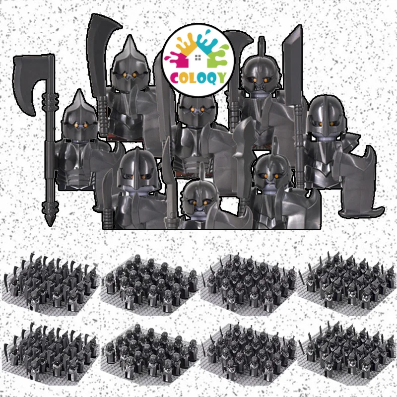 

NEW Kids Toys Building Blocks MOC Animal Mount Uruk-hai Orc War Army Group Orcus Model LOTR Medieval Toys for Children gifts