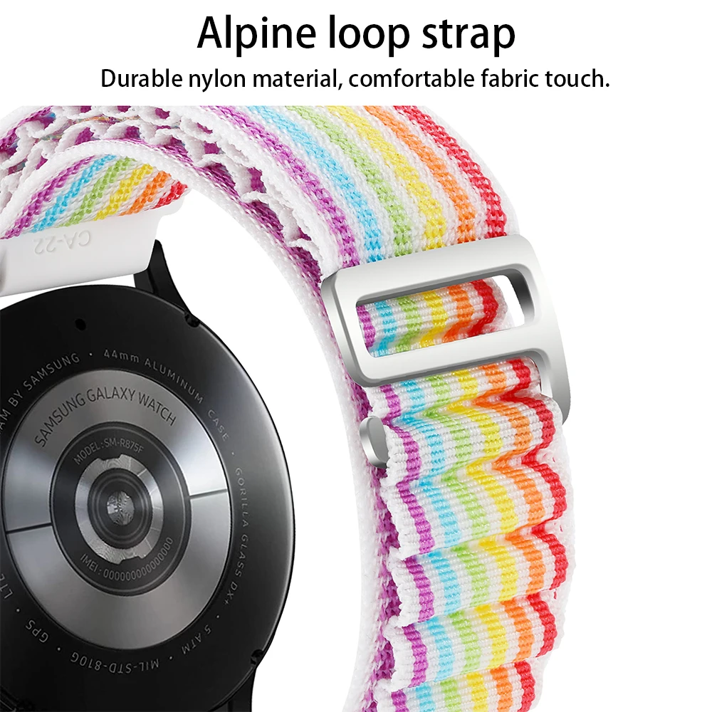 18MM Nylon Alpine Loop Strap For 70Mai Saphir Smart Watch Band Quick Release Bracelets For 70Mai Watch Belt Wristband Correa