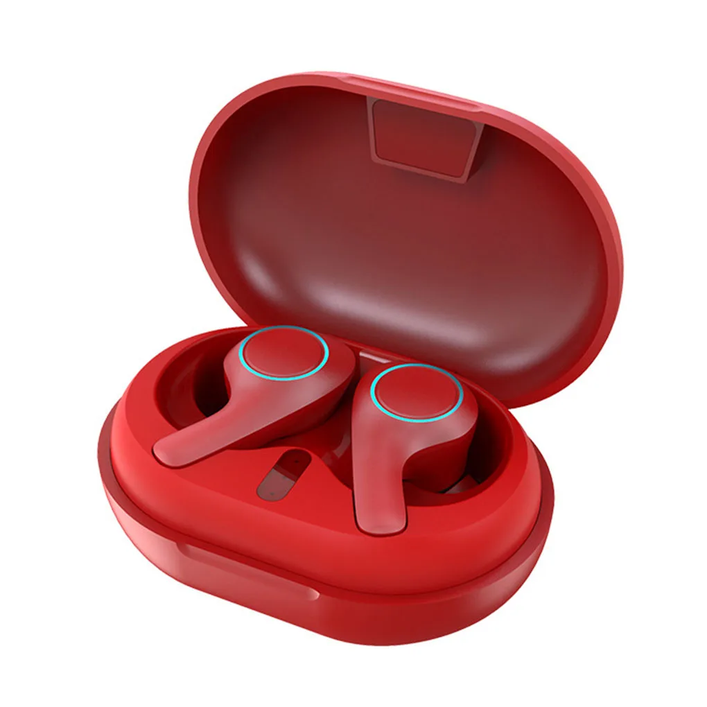 

Беспроводные наушники Bluetooth 5,0 с микрофоном, длинная планшетофон с сенсорным управлением, беспроводные наушники с зарядным чехлом