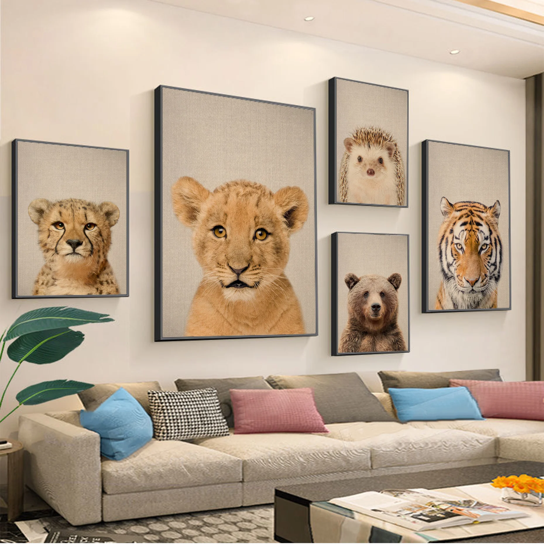 

Animal Colorful DIY Poster Kraft Paper Sticker DIY Room Bar Cafe Posters Wall Stickers