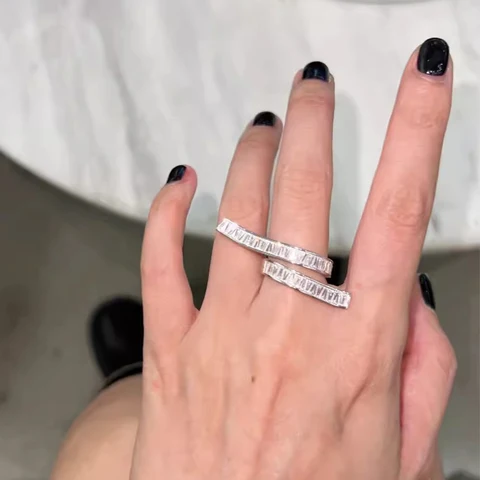 Foxanry сверкающие циркониевые открытые кольца для женщин, креативный дизайн, модные изысканные элегантные темпераментные свадебные украшения для невесты, подарки