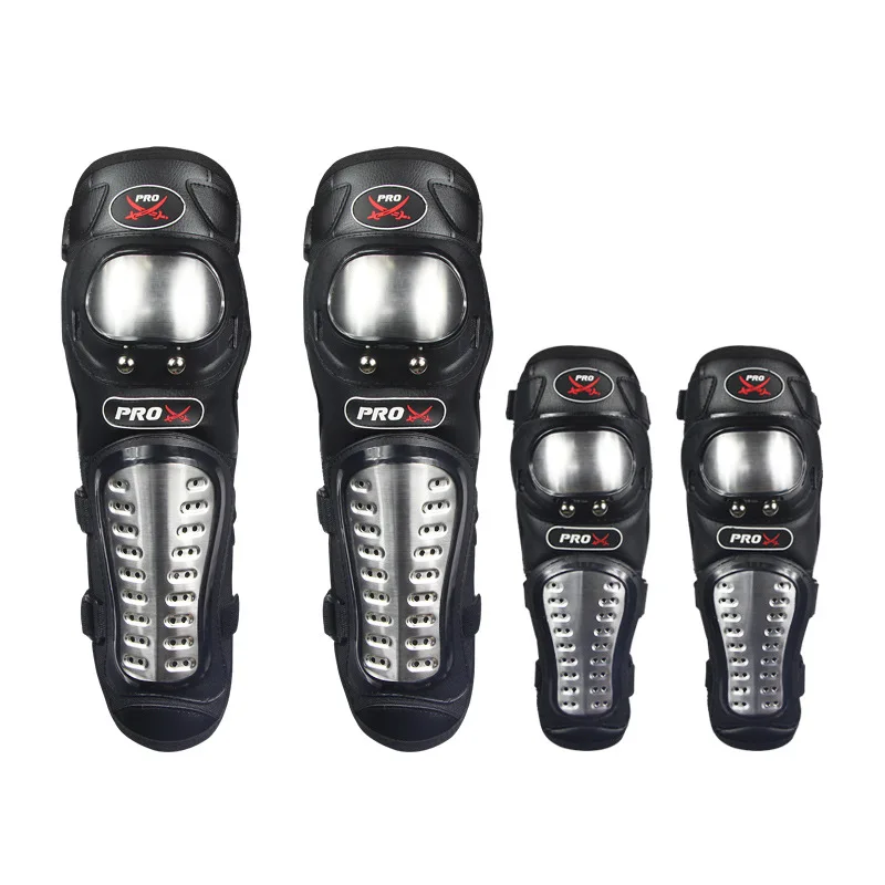 

Motorcycle Racing Car Protector Knee And Elbow Four Piece Set Stainless Steel Riding Rider Anti Fall Protector