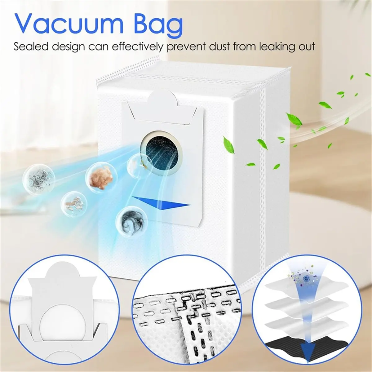 Фото Запасные части YDSC для робота-пылесоса Ecovacs Deebot X5 Pro X5 Omni: основная и боковые щетки, HEPA-фильтр, салфетка для влажной уборки, мешки для сбора пыли №4
