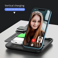3 in 1 wireless charger for iphone 13 12 11 portable foldable wireless chargers fast charging for apple watch 7 6 airpods pro