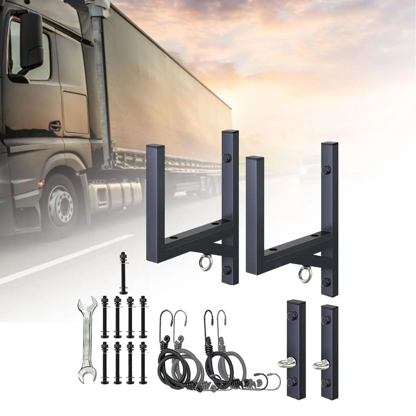 2 стеллажа для лестниц прицепа боковое настенное крепление хранения лестницы