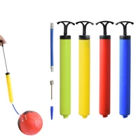 ball pump with needle air hose set hand air pump inflator portable ball inflating pump tools for football basketball rugby ball