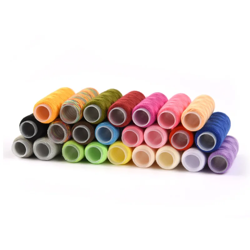 24 Pcs 200 Yards DIY Sewing Supplies Manual Line Set Embroidering Machine Accessories Home Tools Thread Polyester |