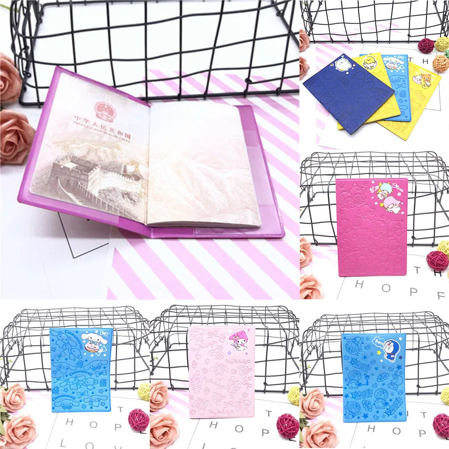 Kawaii аниме Мелоди коричной Sumikko портативная Обложка для паспорта девушек