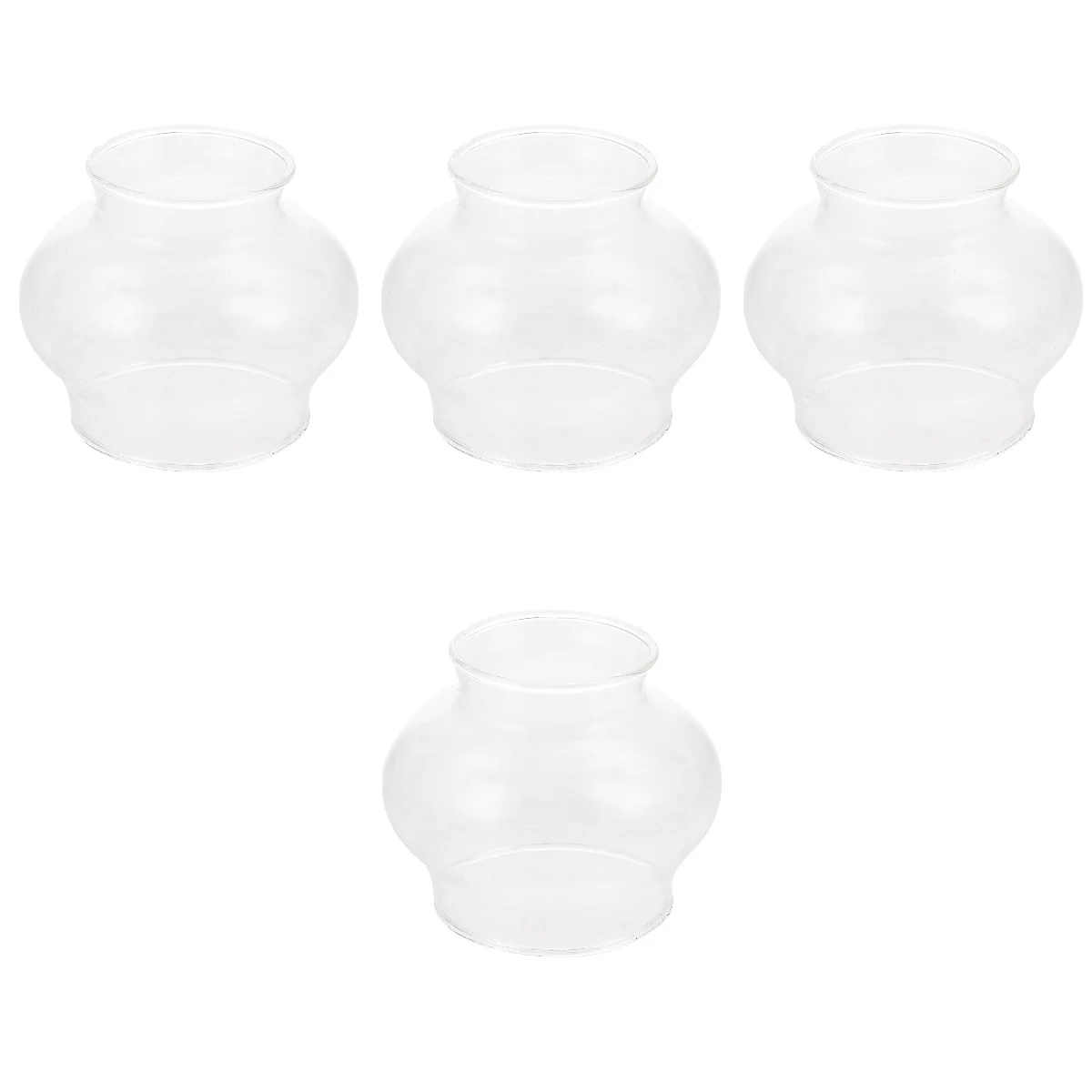 

4x Butter Lamp Cover Oil Lamp Cover Windproof Oil Lamp Cover Clear Oil Lamp Cover for Bedroom Home Temple