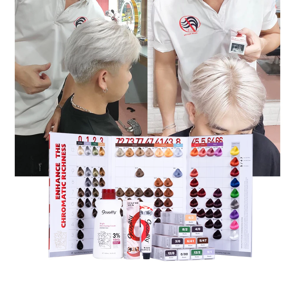 Permanent Hair Dye Ammonia Formula Professional Salon Use 13 Shades Fast Delivery Coverage Grey Hair Dye