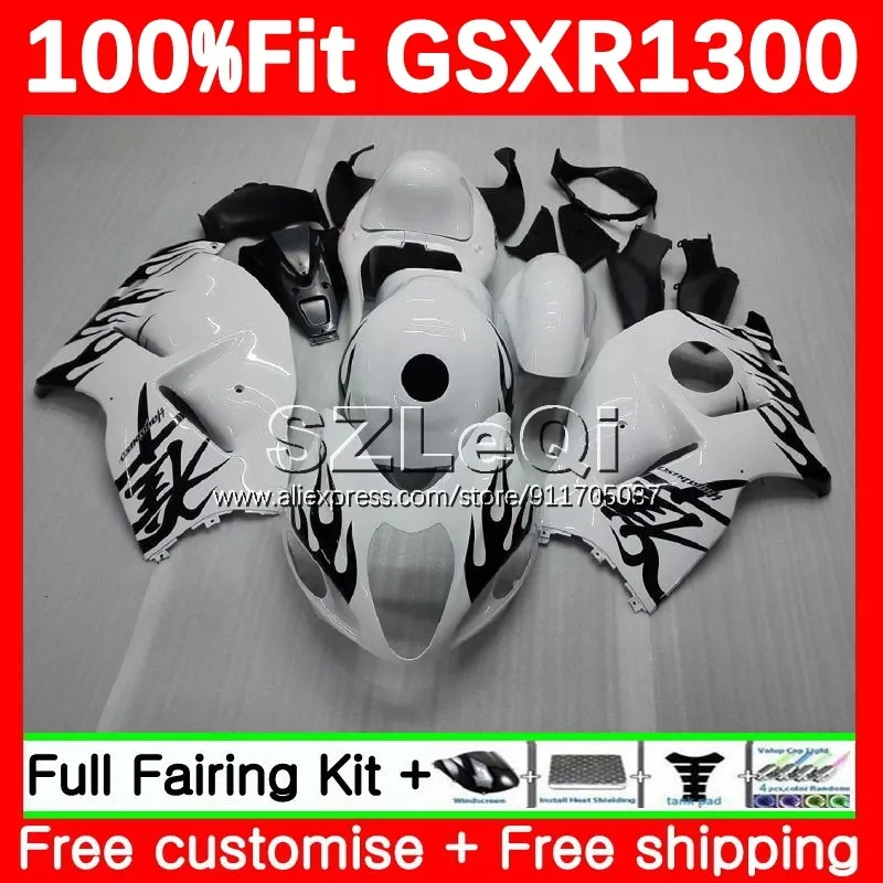 

Обтекатель с черным пламенем Hayabusa для SUZUKI GSXR1300 GSXR 1300 CC 1996 1997 1998 1999 00 2001 2002 2003 2004 2005 87LQ.37