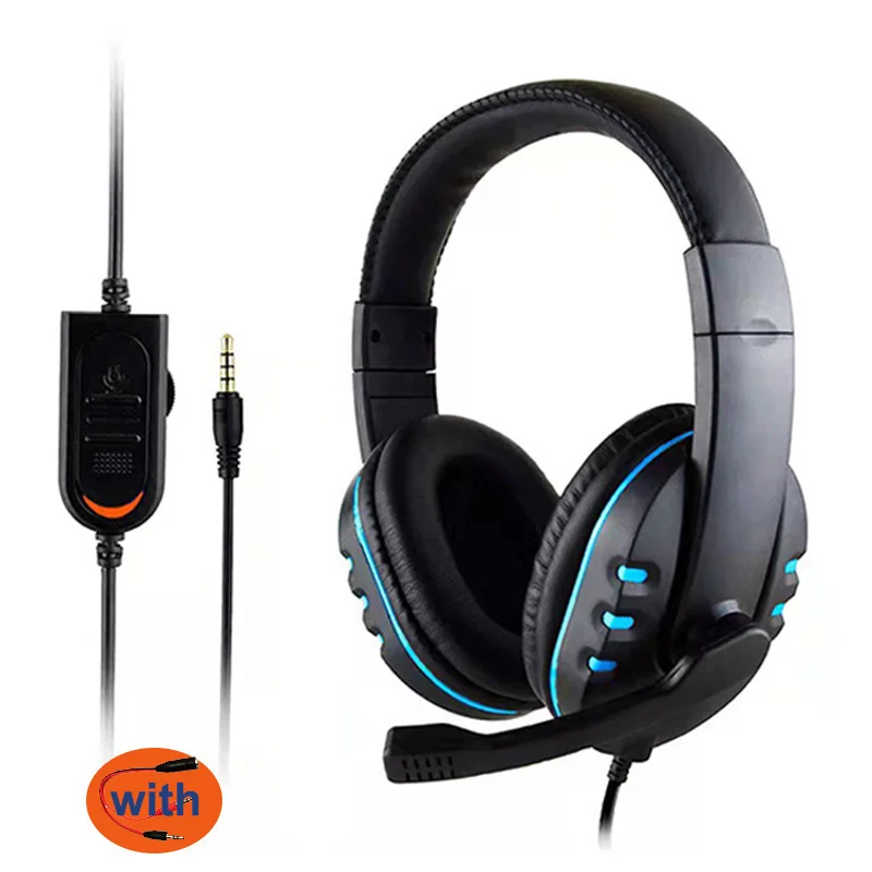 Купи 3.5mm Wired Gaming Headphones Game Headset Noise Cancelling Earphone With Microphone Volume Control For PS4/Play Station 4 PC за 709 рублей в магазине AliExpress