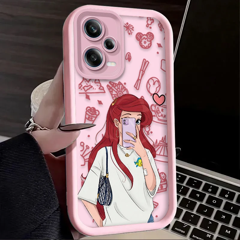 Чехол для телефона с изображением красивой Принцессы Диснея Xiaomi Redmi Note 13 12 11 Pro Plus