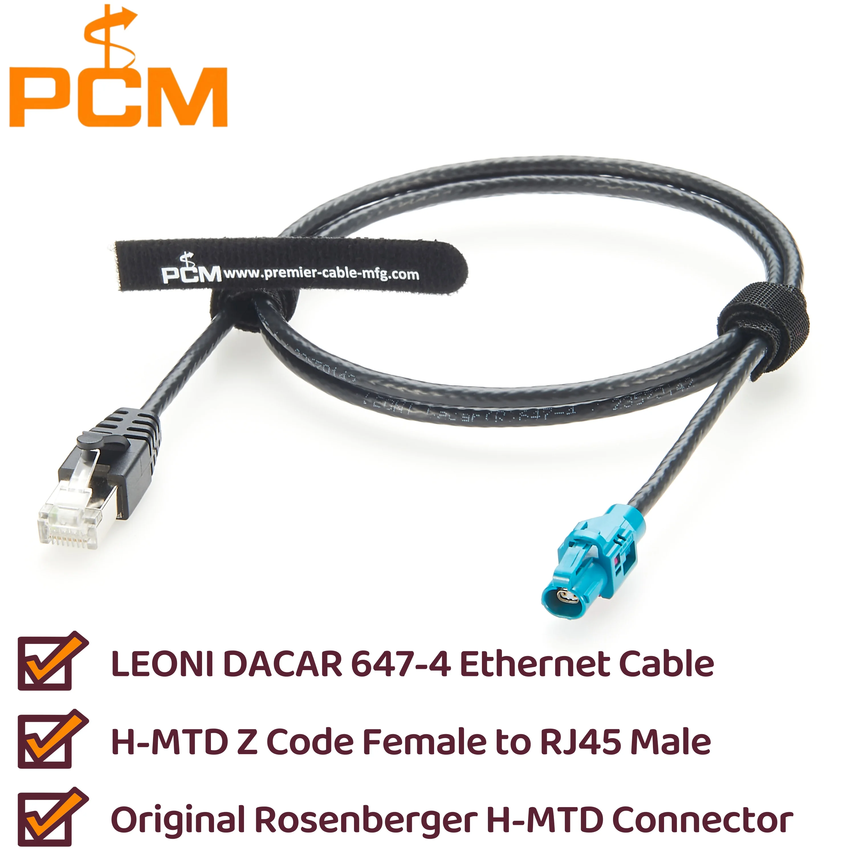 Фото Автомобильный Ethernet-кабель H-MTD — RJ45 Rosenberger E6K10A-1BZZ5-Z Удлинительный кабель H-MTD — RJ45 для медиаконвертера 1000BASE-T1 №1