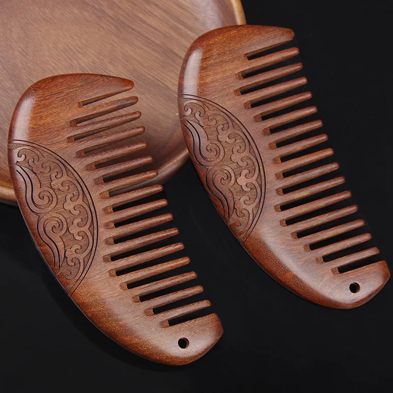 

Factory Direct Black Gold Sandalwood Gold Silk Sandalwood Green Sandalwood Fine Wood Comb Pure Natural Wood Comb