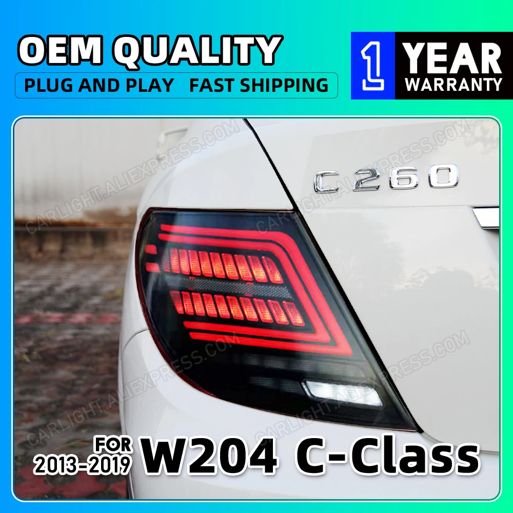 

Светильник фары для BENZ W204 2007-2011, светодиодные задние фары s, противотумансветильник s DRL, аксессуары для тюнинга автомобилей C180 C200 C300