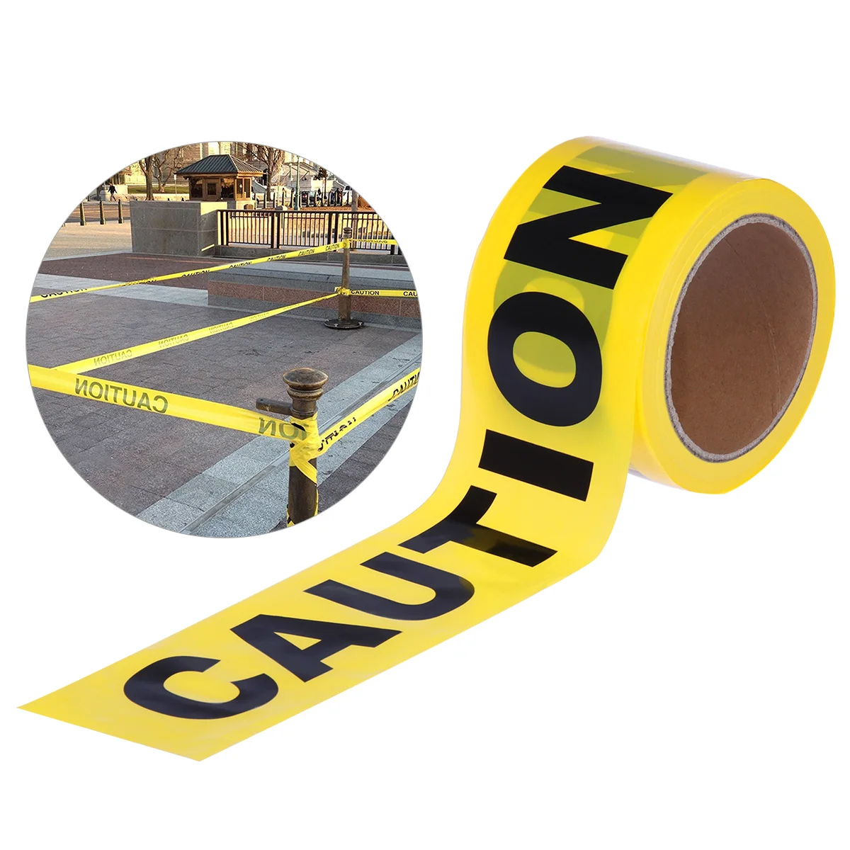 

UEETEK 100M Barricade Caution Tape Warning Tape for Law Enforcement Construction Public Works Safety