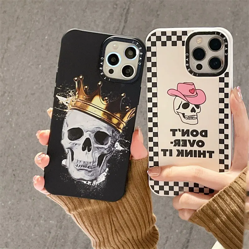 

Skull Crown Frosted Phone Case Cover for IPhone 11 12 13 14 Pro Max Case for IPhone 14 Pro Max