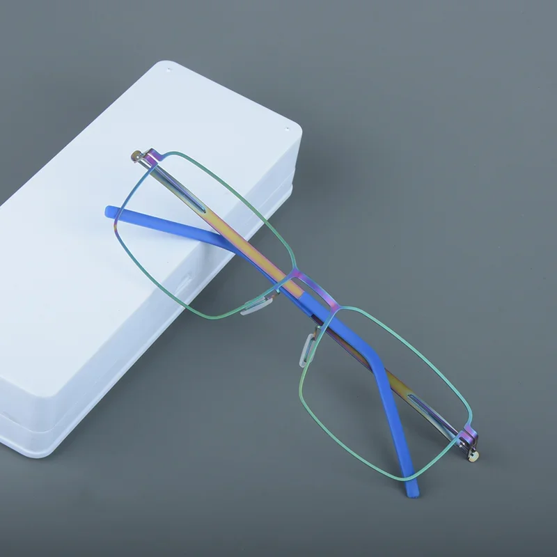 Мужские ультралегкие очки без винтов в тонкой оправе 7 г