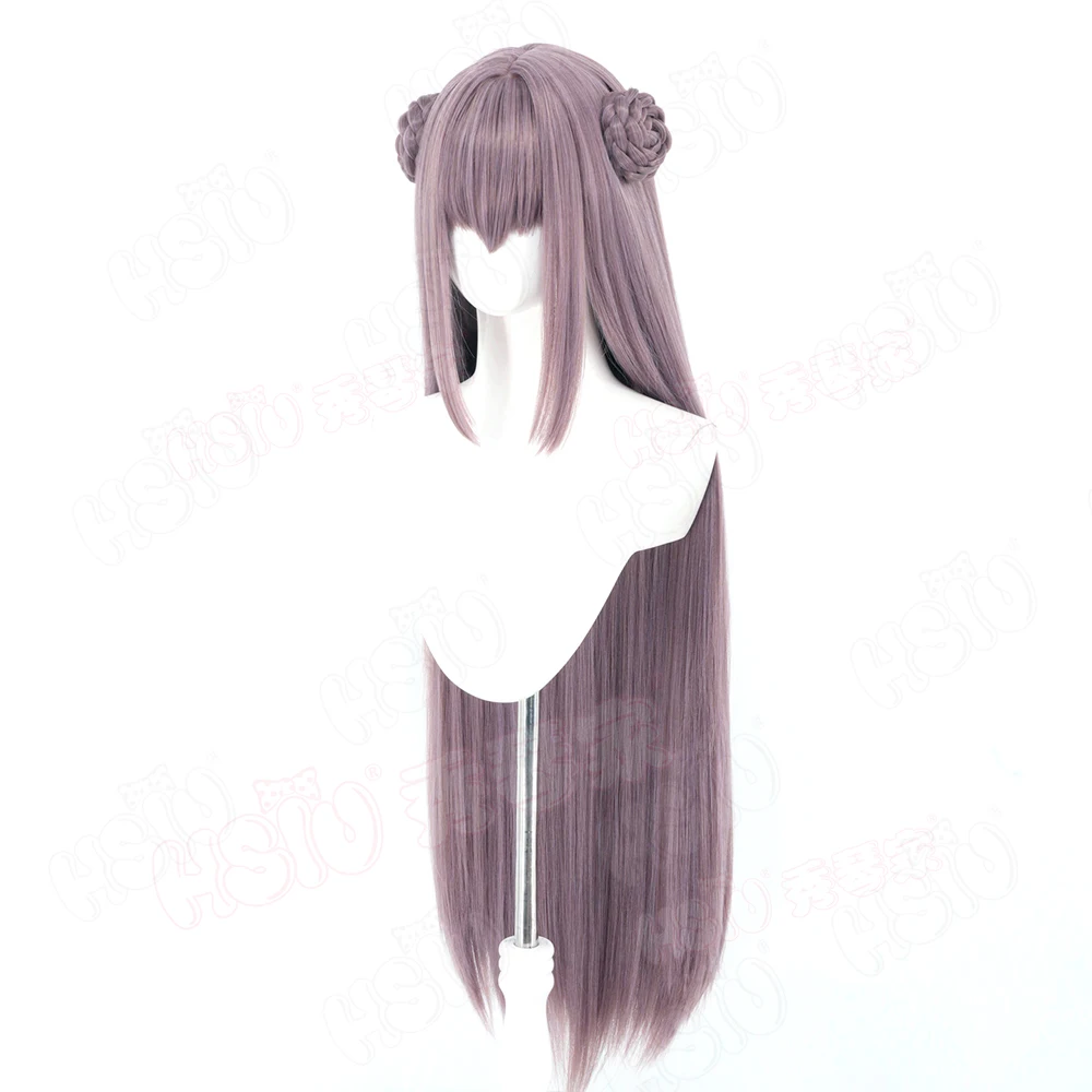 Фото ИГРА Manakashi no Yuri wa Akaku Somar Kanzaki Manami Косплей Парик серый фиолетовый Длинные волосы Синтетический парик + шапочка для парика Парик для Хэллоуина №2