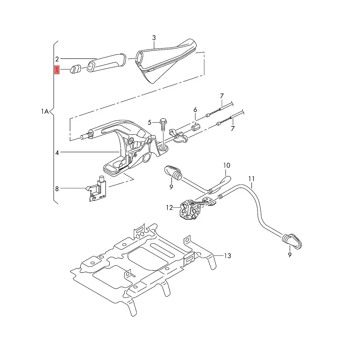 Новая хромированная сменная Кнопка Рычага ручного тормоза 5F0711333A для Skoda Octavia 3 A7 5E