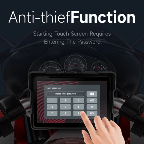 JIUYIN 5-дюймовый мотоциклетный беспроводной Apple Carplay Android автомобильный портативный навигатор GPS экран IPX7 водонепроницаемый дисплей двойной BT