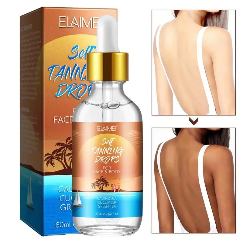 

Self-Tanning Essence 2.02 Fl.oz Self Tanner Drops For Body Self Tanning Drops For Body Face Tan Drops Face Tanner Drops Self