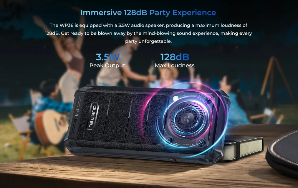 OUKITEL WP36 смартфон с 6-дюймовым дисплеем процессором MTK8788 ОЗУ 8 ГБ ПЗУ 120 6 52 Гц