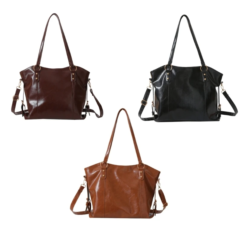 

Vintage Tote Bag for Women Spacious Shoulder Crossbody Handbag for Office and Travel