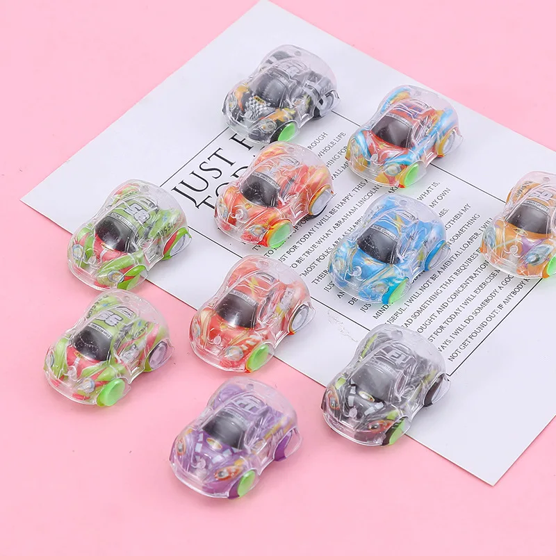 

10Pcs Double Transparent Pull Back Car Treat Kids Birthday Party Favor Baby Shower Guest Gift Pinata Fillers Giveaway Finger Toy
