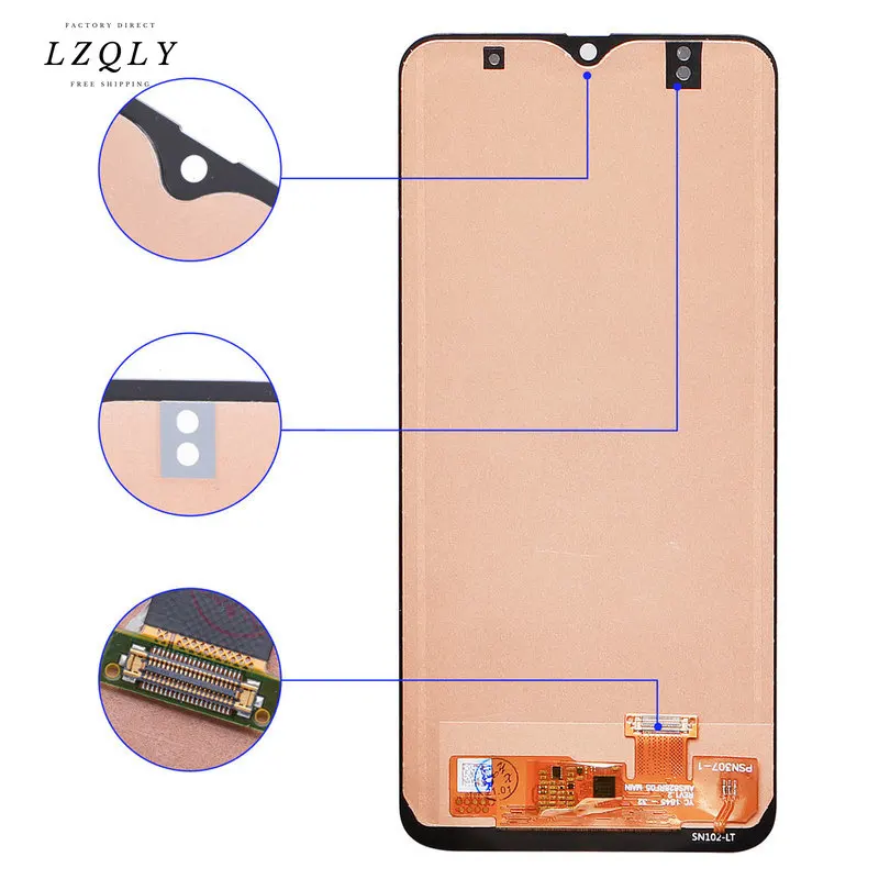 

Oem мобильный телефон Lcd для Samsung A30 A50, ЖК-экран, дисплей, дигитайзер, замена Sm-a505 A505g Sm-a305f