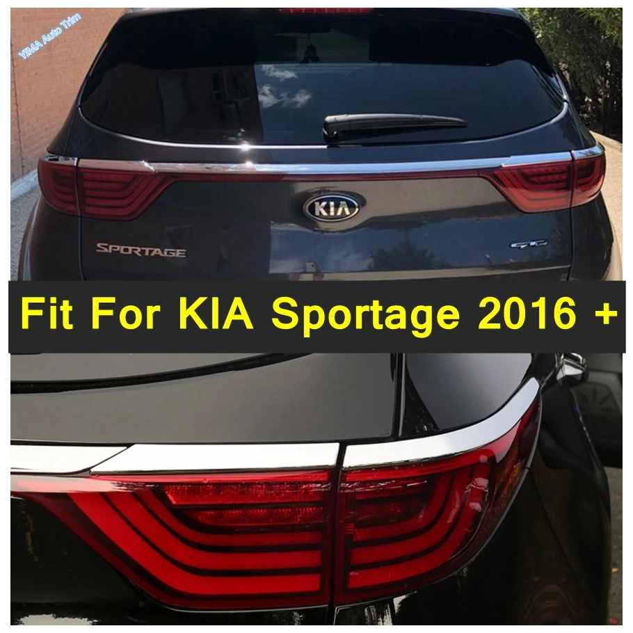 

4 шт. ABS хромированный внешний задний фонарь, лампа для век, крышка для бровей, накладка для KIA Sportage 2016 2017 2018, аксессуары для модификации