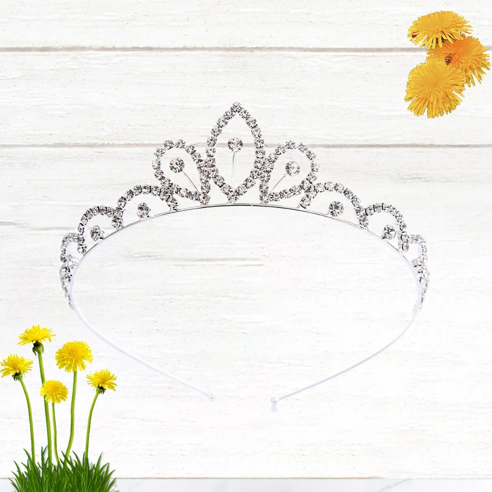 

1Pc Headdress Gorgeous Creative Beautiful Kids Hair Accessory Dance Headband Rhinestone Hair Hoop for Wedding