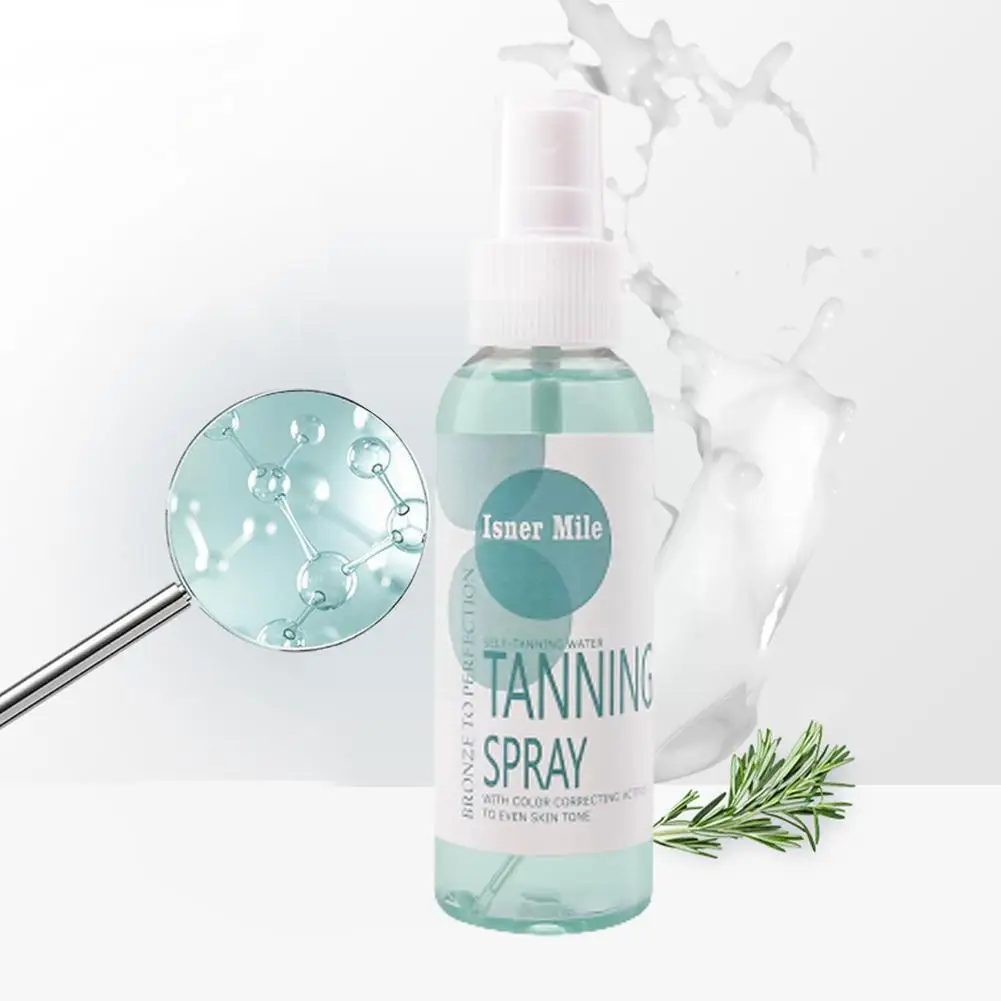 

100 мл Многоцелевой увлажняющий самозагаряющийся салонный бронзатор для лица и тела спрей для загара долговечный Spf0 P0m8