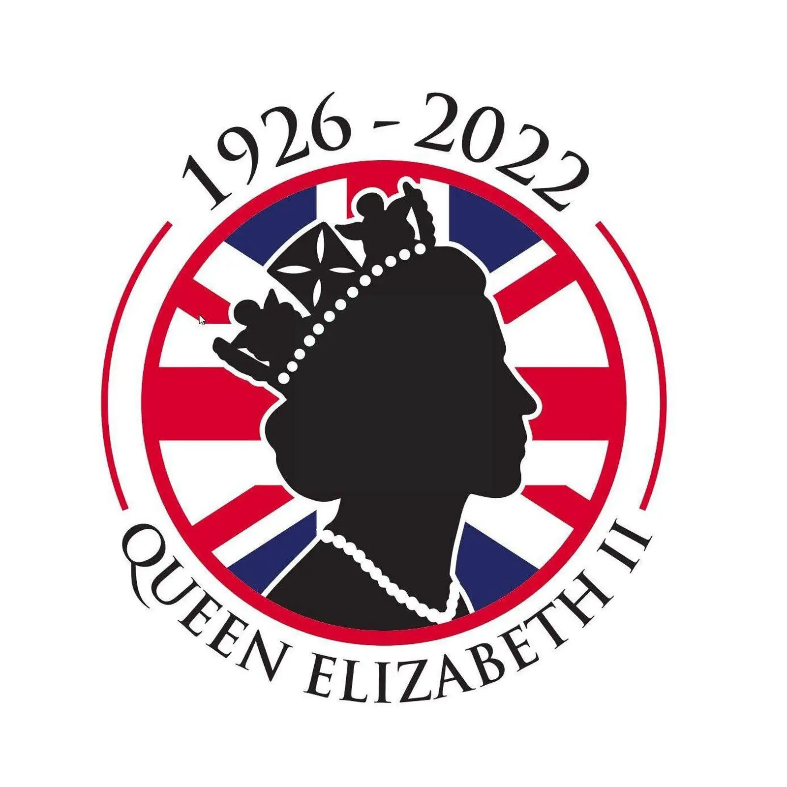 

1pcs Queen Elizabeth Ii Tribute Memorial Sticker 1926-2022 Circle Hot Shiping Inch 3 Free O9a2
