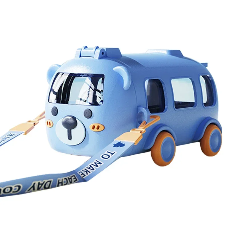 Детская чашка для воды летний детский автобус автомобиль мультяшная соломенная