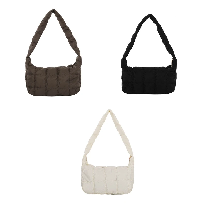 Модные хлопковые женские сумки на ремне Space Pad зимние нейлоновые сумки-шопперы