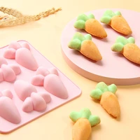 silicone rice cake mold cute carrot hair cake rice cake cake baby baby food supplement can be steamed household mold cake mold