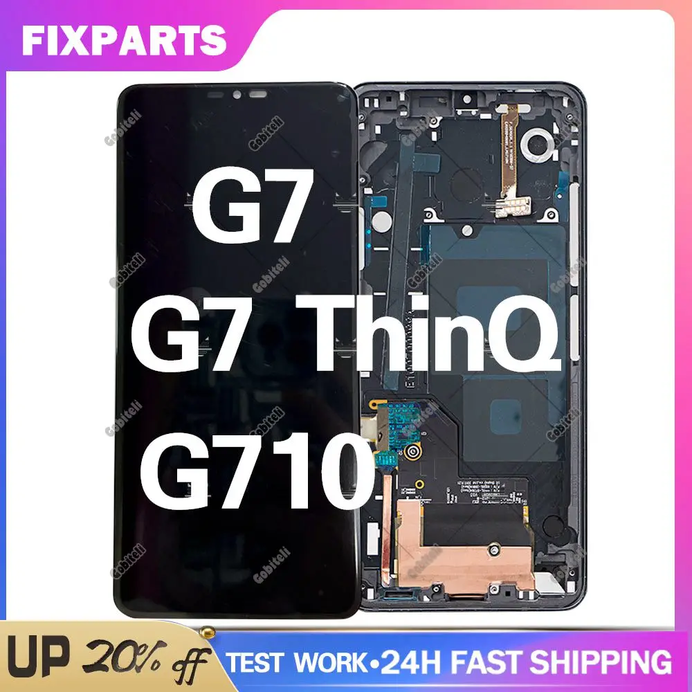 ЖК-дисплей 6,1 дюймов для LG G7, ЖК-дисплей G7 ThinQ G710, ЖК-дисплей для LG G7 G710 G710EM, дисплей, сенсорный экран, дигитайзер в сборе, рамка, оригинал