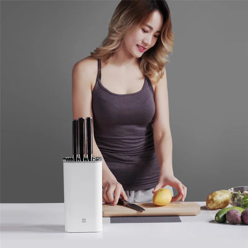 

Xiaomi Mijia Huohou Kitchen Knife Holder Multifunctional Storage Rack Tool Holder Knife Block Stand Kitchen Accessories Knife st