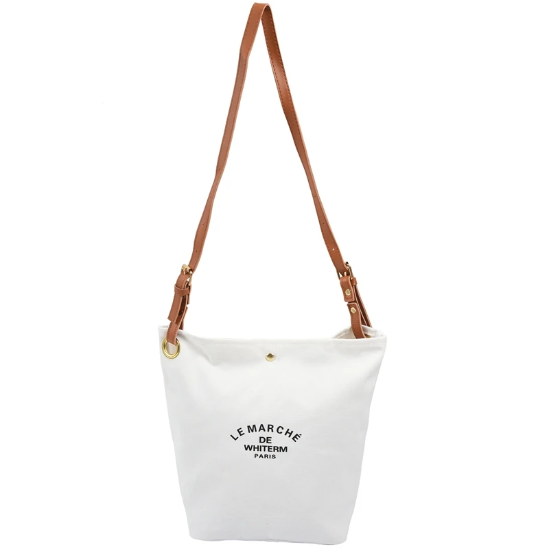 

ASDS-Women Casual Handbags Shoulder Bags Environment Friendly Portable Letter Pattern Student Bags Shopping Bag
