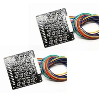 2pcs 1 2a 16s high current equalizer module lifepo4 lithium battery active balancer bms for battery car group balancer