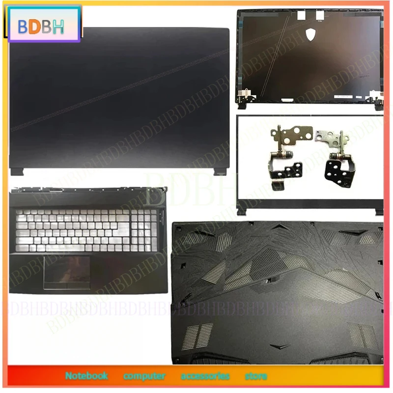 Фото Для MSI GL75 Leopard 9SE 9SD MS-17E2/E4/E5 MS-17E7: Новая задняя крышка ЖК-дисплея, верхняя крышка, рамка, петли, палмрест, нижняя часть корпуса — запчасти для ремонта ноутбуков №2