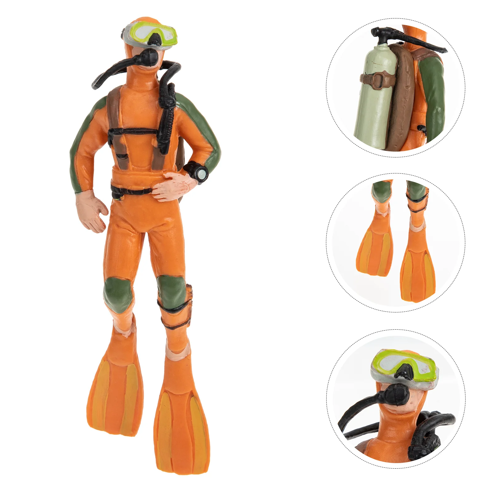 

Fish Tank Floating Frogman Mariposas Decorativas Resin Underwater Adornment Diver Model Aquarium Ornament Simulation